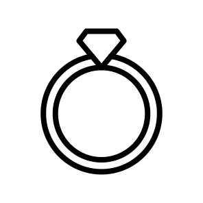 Ring, Jewelry, Circular, Symbol, Love, Engagement, Marriage, Finger, Accessory icon