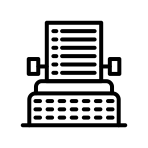 Typewriter, Writing, Vintage, Machine, Old, Retro, Keys, Mechanical, Author icon