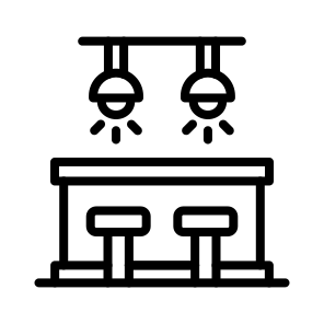 Bar Counter,bar,pub,counter,seats icon