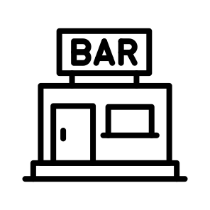Bar,wine,bulding,pub,alcohol icon
