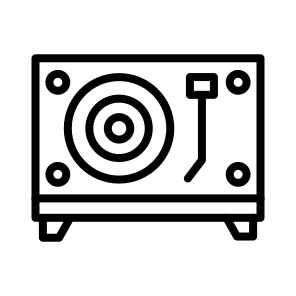 Turntable,vinyl,music,music Player,music And Multimedia icon