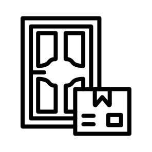 Door To Door Delivery, Service, Shipping, Transport, Home, Residential icon