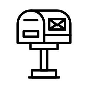 Mail Box, Postal, Collection, Drop, Letterbox, Container icon