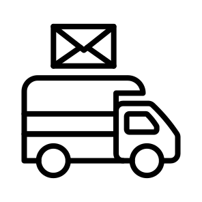 Mail Truck, Vehicle, Postal, Delivery, Transport, Van icon