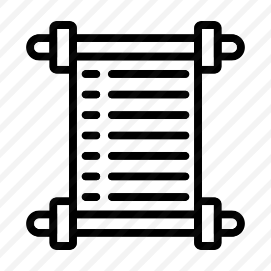 Opened Scroll, Unrolled, Document, Manuscript, Parchment, Text preview
