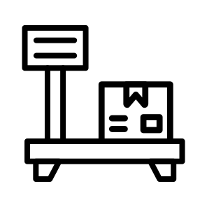 Package Scale, Shipping, Weight, Measurement, Postal, Scale icon