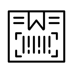 Package Scanning, Scan, Barcode, Tracking, Shipping, Parcel icon