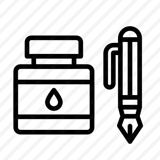 Pen And Ink, Writing, Drawing, Inkwell, Quill, Calligraphy preview