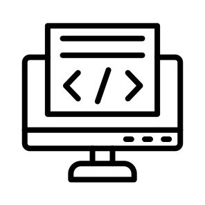 Coding,programming,monitor,computer,screen icon
