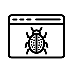 Malware,bug,browser,web Page,website icon
