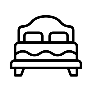 Bed,bedroom,double Bed,rest,furniture And Household icon