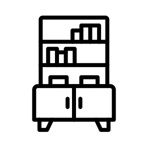 Bookshelf,book,library,furniture And Household,education icon
