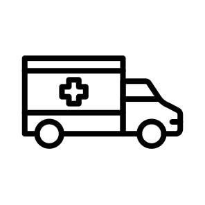 Ambulance,emergency,rescue,transportation,medical icon