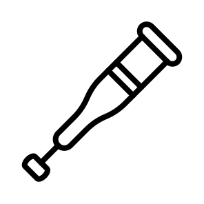 Crutches,crutch,health,injury,healthcare And Medical icon