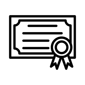 Certificate,diploma,certification,degree,education icon