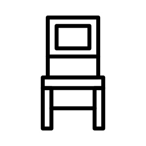 Chair,seat,restaurant,school Chair,office Chair icon