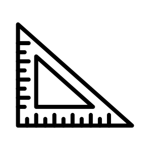 Set Square,ruler,square Ruler,measure,education icon