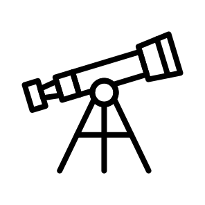 Telescope,optical,tripod,astronomy,observation icon