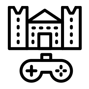 Castle,joystick,gaming,videogame,game icon