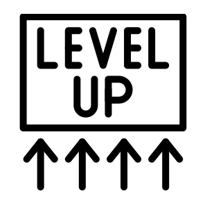 Level Up,arcade Game,video Game,gaming,up Arrow icon