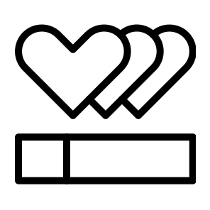 Lives,hearts,videogame,ui,gaming icon