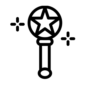 Magic Wand,wizard,miracle,witch,magician icon