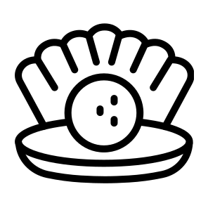 Pearl,mollusk,animal Kingdom,sea Life,shell icon