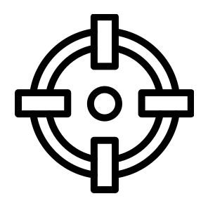 Target,gun Target,circular Target,shooting Target,technology icon