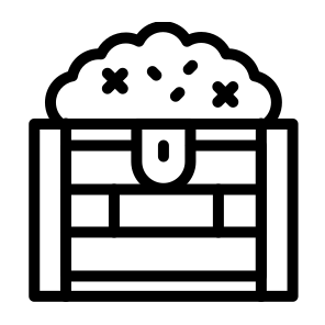 Treasure,gold,chest,box,miscellaneous icon