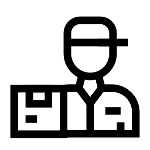 Delivery Man, Delivery, Man, Person, Distribution, Courier, Shipment, Logistic, Cargo icon