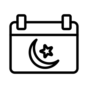 Calendar,ramadan,eid Mubarak,date,islam icon