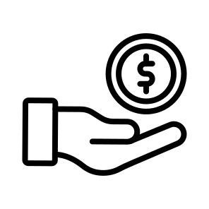 Donation,money,coin,money,hand icon