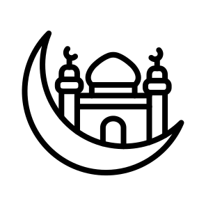 Halfmoon,half,moon,ramadan,night icon