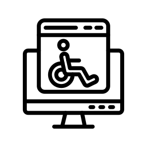 Accessability,disability,wheelchair,healthcare,ui And Ux icon