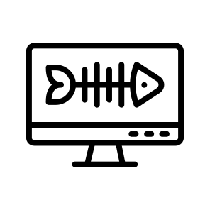 Fishbone,workflow,achievement,collaboration,goal icon
