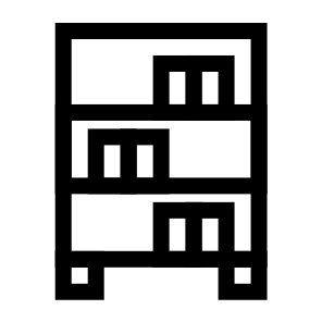 Bookcase, Bookcase, Furniture, Storage, Shelves, Books, Display, Shelf, Library icon