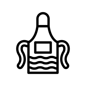 Apron,cook,kitchen,accesory,cooking icon