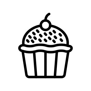 Cupcake,birthday Cupcake,dessert,sweet,food And Restaurant icon
