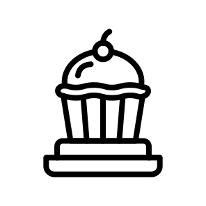 Dessert,cup Cake,muffin,strawberry,food icon