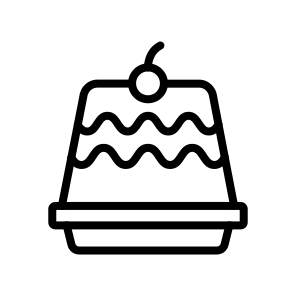 Pudding,food And Restaurant,dessert,food,cake icon