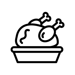 Roast Chicken,chicken,roast,fried Chicken,food And Restaurant icon
