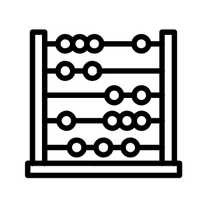 Abacus,calculating,mathematical,maths,calculation icon