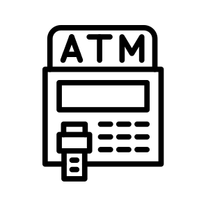 Atm,cash Machine,machine,money,business And Finance icon