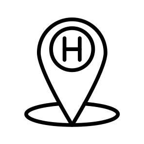 Hotel Pin,hotel,location,placeholder,hotel Sign icon