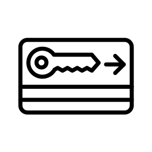 Key Card,card Key,keycard,room Key,hotel icon