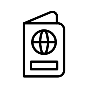 Passport,travel,identity,identification,document icon