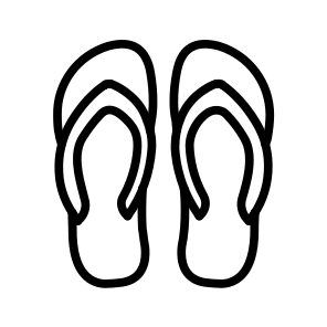 Slipper,slippers,hotel,hotel Service,footwear icon