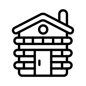 Cabin,house,home,property,village icon