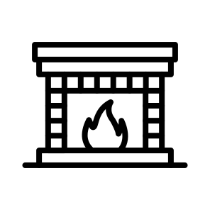 Fireplace,chimney,living Room,furniture And Household,warm icon