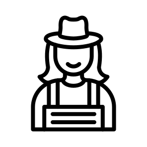 Lady Farmer,farmer,farming And Gardening,gardener,woman icon